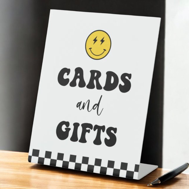 Signe De Table Un garçon heureux 1er anniversaire Cartes et cadea (Créateur téléchargé)