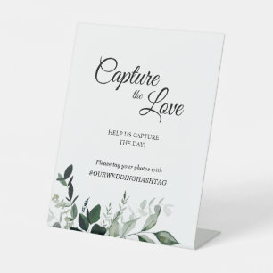 Signe De Table Un Mariage botanique neutre saisit l'amour