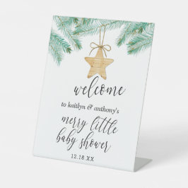 Signe De Table Un Petit Baby shower D'Accueil Merry