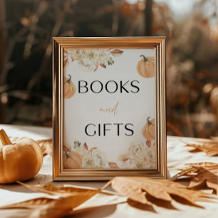 Signe De Table Un Petit Citrouille Automne Baby showers Livres Et