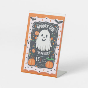 Signe De Table Un premier anniversaire Halloween effrayant 🎃👻