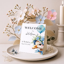 Signe De Table Un sot goose Boy Anniversaire