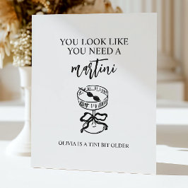 Signe De Table Un Tini Un Peu Plus Ancien Martini Bar De Fête D'A