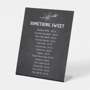 Signe De Table Une liste de prix pour les gâteaux à la vanille