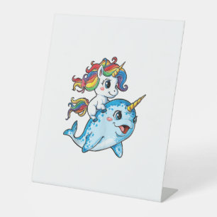 Signe De Table Unicorn équitation Narwhal Funny Femmes Rainbow Un
