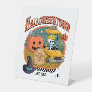 Signe De Table Université citrouille Halloweentown