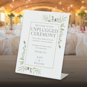 Signe De Table Unplugged Ceremony Greenery Mariage