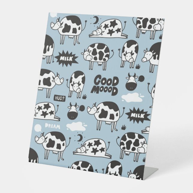 Signe De Table Vache et lait (Recto)