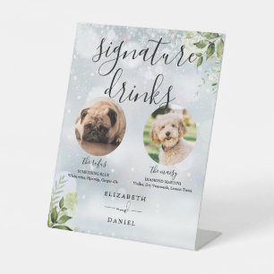 Signe De Table Végétation d'hiver Mariage Animaux de compagnie Si
