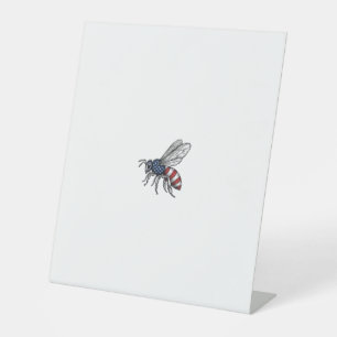 Signe De Table Vêtement graphique vectoriel abeille patriotique v