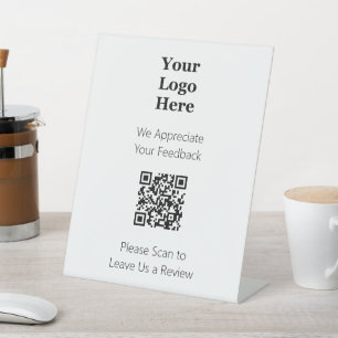 Signe De Table Veuillez analyser le code QR pour laisser passer v