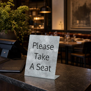 Signe De Table Veuillez Prendre Un Siège
