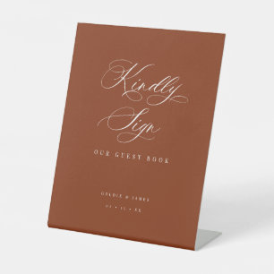 Signe De Table Veuillez Signer Guest Book Mariage Acrylique Pedes