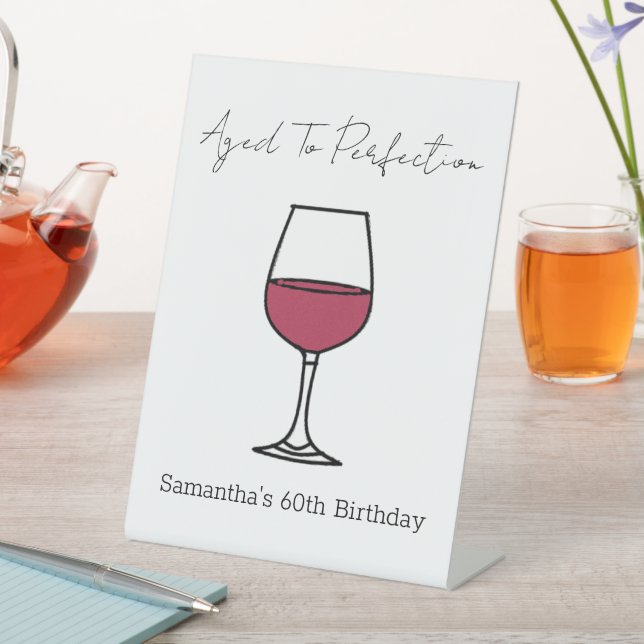 Signe De Table Vin de la perfection 60e anniversaire (In SItu)