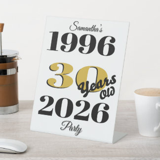 Signe De Table Vintage 1996 Milestone 30e anniversaire