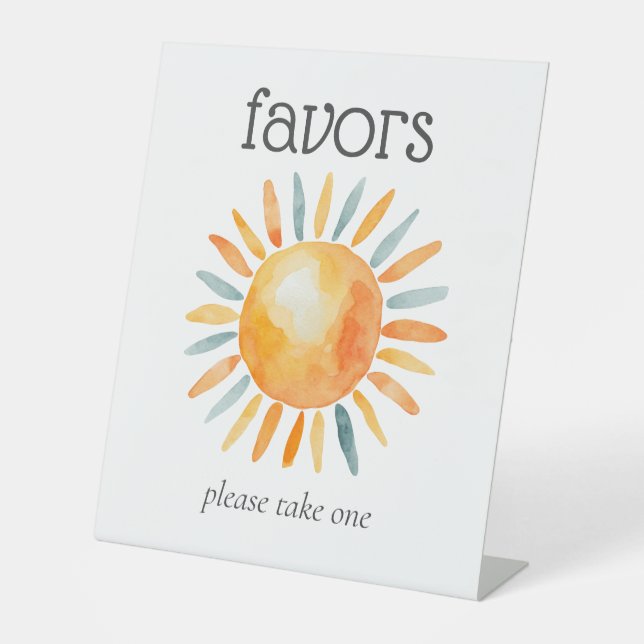 Signe De Table Voici le Fils Baby Boy Shower Favors (Recto)