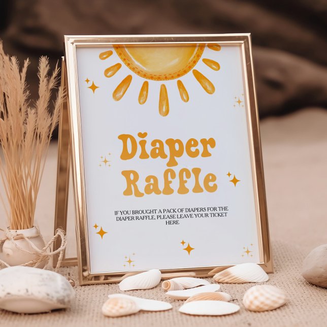 Signe De Table Voici Le Fils Baby shower Déchets Raffle (Créateur téléchargé)