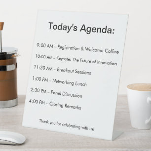 Signe De Table Votre agenda en un coup d'oeil !