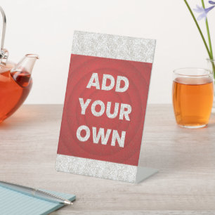 Signe De Table Votre image ici