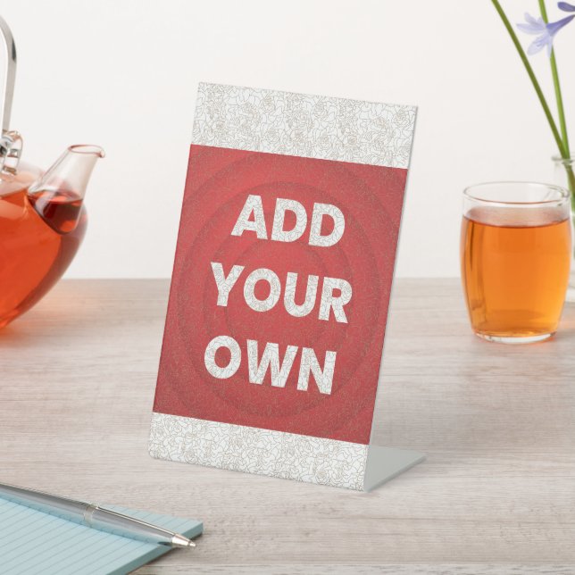 Signe De Table Votre image ici (In SItu)