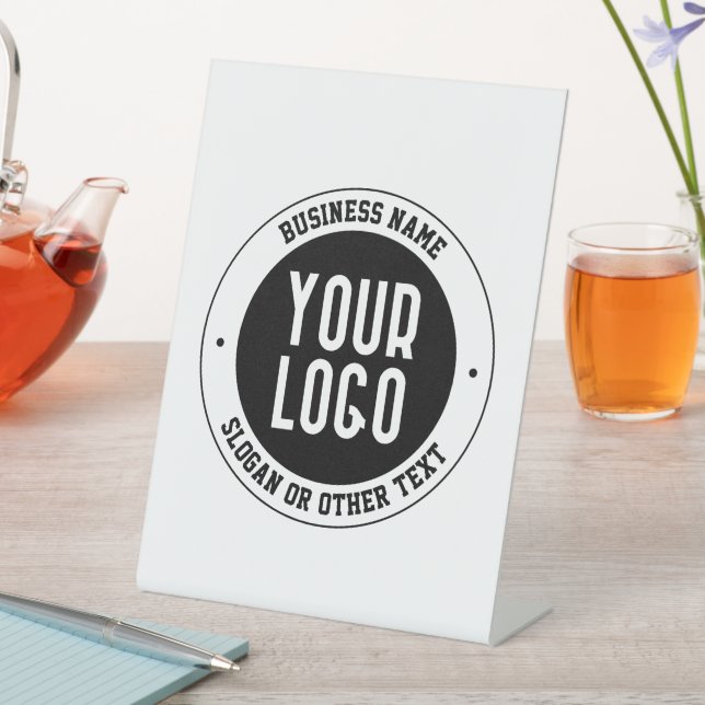 Signe De Table Votre logo ou votre conception d'entreprise | Text (In SItu)