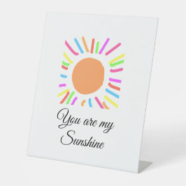 Signe De Table vous êtes mon soleil jaune orange rayons de soleil