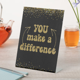 Signe De Table Vous faites une différence