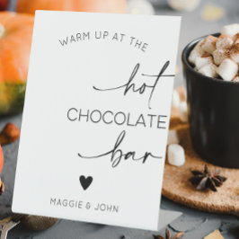 Signe De Table Warm Up At The Hot Chocolate Bar