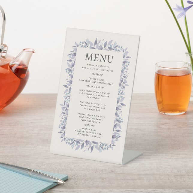 Signe De Table Wedding Menu (In SItu)