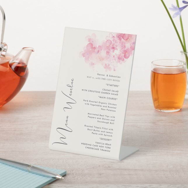 Signe De Table Wedding Menu (In SItu)