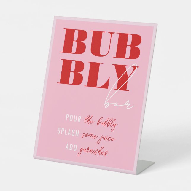 Signe De Table Week-end Gras Rose & Rouge Bachelorette (Recto)