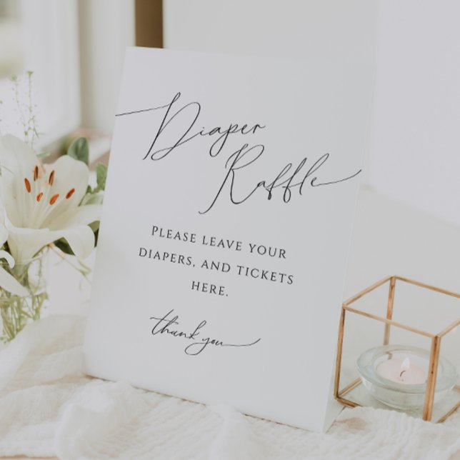 Signe De Table Whimsical Genre Neutral Baby shower de calculette (Créateur téléchargé)