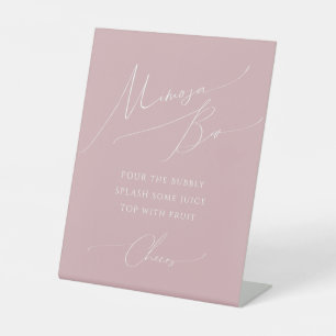 Signe De Table Whimsy Dusty Rose Mimosa Bar Baby shower