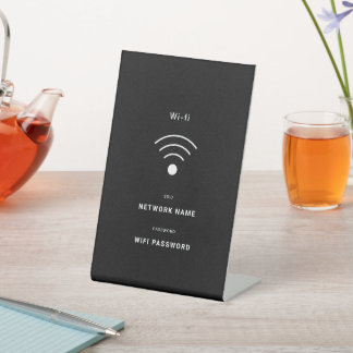 Signe De Table WiFi gratuit minimaliste