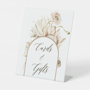 Signe De Table Wild Boho Protea Pampas Cartes Grass & Cadeaux
