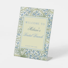 Signe De Table William Morris, Bellflowers Bridal Brunch Bienvenu