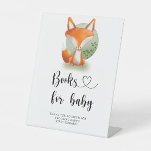 Signe De Table Woodland Fox - livres pour bébé