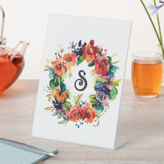 Signe De Table Wreath aquarelle