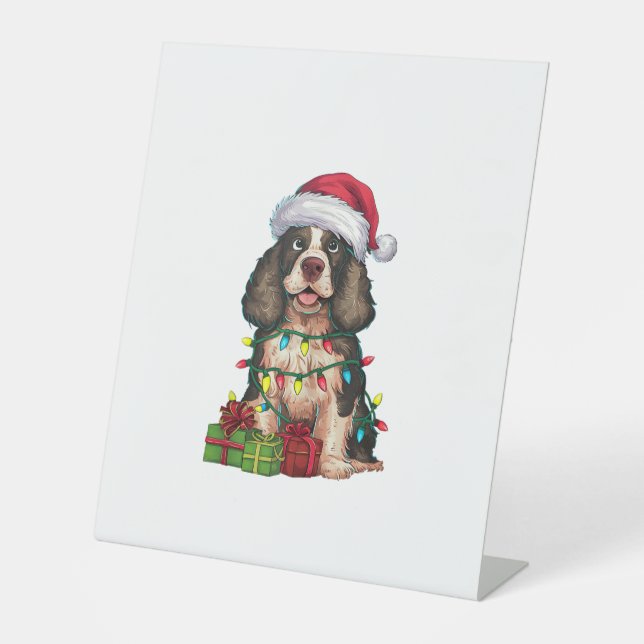 Signe De Table Xmas Lighting Santa Hat (Recto)