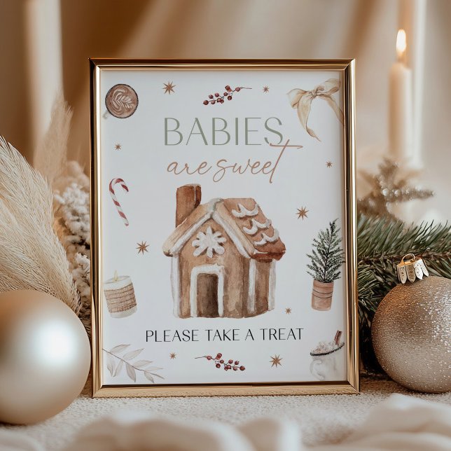 Signe de tableau de Noël Les bébés sont doux (Créateur téléchargé)
