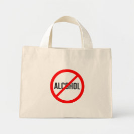 Signe d'interdiction de l'alcool rouge | Sac fourr