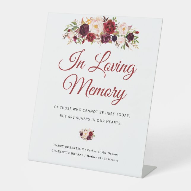 signe du mémorial mariage à fleurs rousses (Recto)