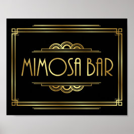 Signe Gatsby Art Déco MIMOSA BAR Imprimer
