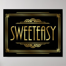 Signe Gatsby Art Déco SWEETEASS Imprimer