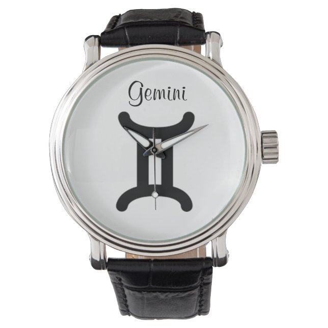 Signe Gemini des montres femmes Zodiac. (devant)