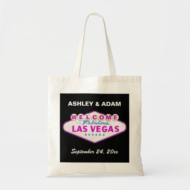 signe Las Vegas destination mariage sac d'accueil (Devant)