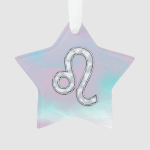 Signe Leo Zodiac sur les Pastels style Nacre Impri