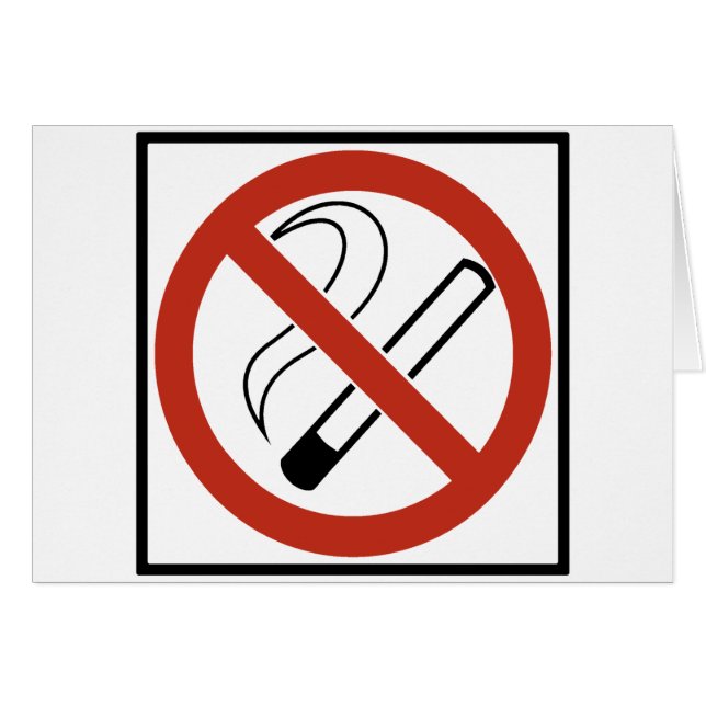 Signe non-fumeurs (Devant horizontal)