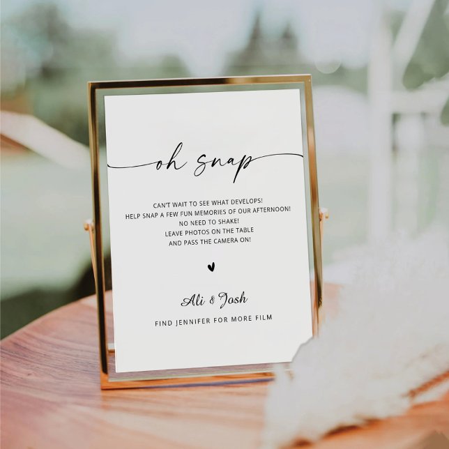 Signe Oh Snap Minimaliste (Créateur téléchargé)