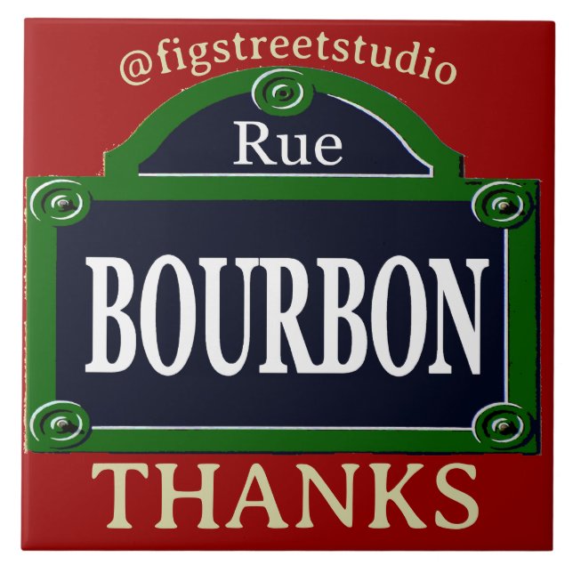 Signe Paris Street, ajouter du texte, Carreaux (Devant)